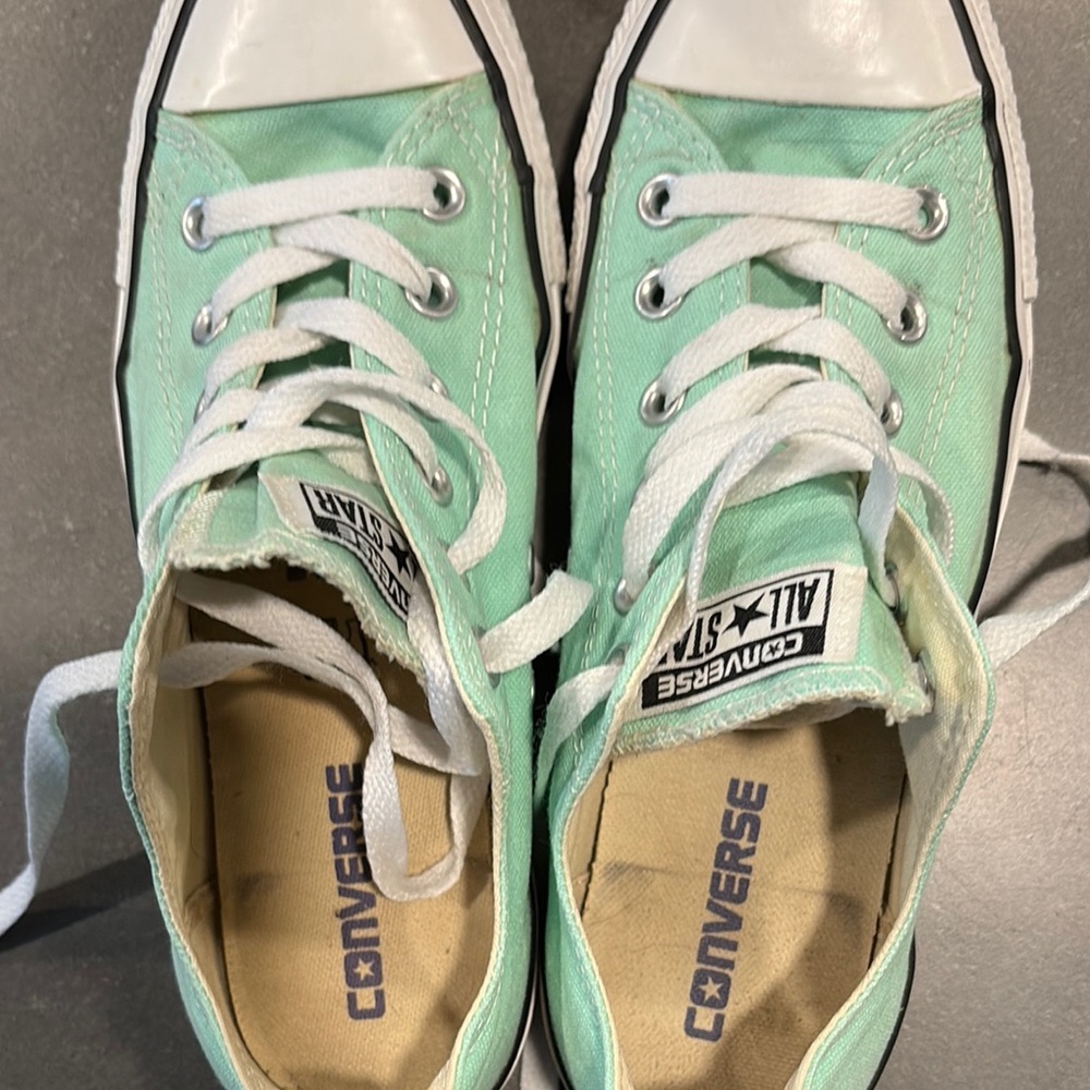 Converse All Star Light Green/Peppermint Canvas Shoes Size 8 women's - Picture 3 of 5